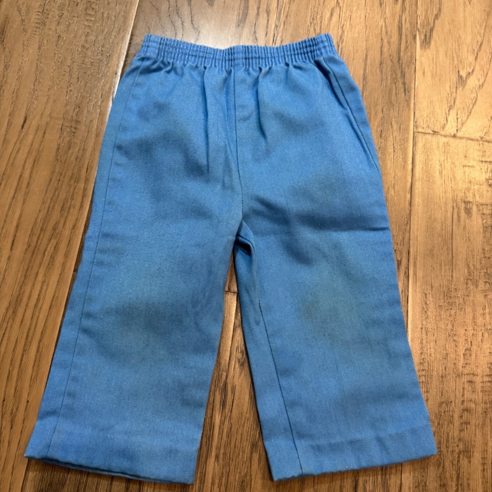 Vintage Garanimals 18‎ Mos Baby Blue Elastic Waist Pants Toddler